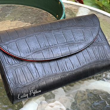 Сумки ручной работы. Ярмарка Мастеров - ручная работа Клатч из кожи крокодила. Handmade.