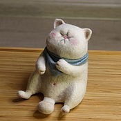 Игрушка  котенок из шерсти Манго