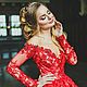 READY TO SHIP One of a kind princess Red Wedding Dress, Wedding dresses, Moscow,  Фото №1