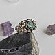 Order Golden Barahir ring with emerald 'Aragorn Ring'. Unusual Gemstone Jewelry. Livemaster. . Rings Фото №3