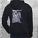 Order Men's sweatshirt with a chain mail pattern, black hoodie with a dragon. Lara (EnigmaStyle). Livemaster. . Sweatshirts for men Фото №3