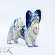 Order Papillon ' Gzhel in gold'. Moscow Kerry (porcelaindogs). Livemaster. . Figurines Фото №3