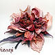 Order Rose brooch ' Shaina'. Silk flowers, cloth flowers. Dizani. Livemaster. . Flowers Фото №3