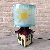 Для дома и интерьера handmade. Livemaster - original item Night light House Lamp in the children`s room Table lamp. Handmade.