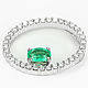 14K Oval Emerald Pendant, Eternity Emerald Necklace, May Birthstone Ne. Pendants. JR Colombian Emeralds (JRemeralds). My Livemaster. Фото №4