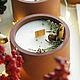 New Year's aroma candle 'Orange and cinnamon', Candles, Moscow,  Фото №1