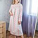 Flannel nightgown, Zigzag luck, a gift to mom. Nightdress. Blouse Blues. Online shopping on My Livemaster.  Фото №2
