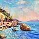 Oil painting 'From the Crimean shores.Sudak'. Pictures. Fine Art for Joy. Online shopping on My Livemaster.  Фото №2
