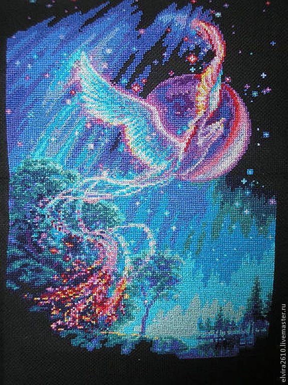 вышитая бисером Жар-птица в интернет-магазине на Ярмарке Мастеров Картины, Санкт