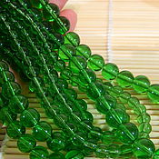 Apatite beads 6 mm. Gorgeous beads! ( Brazil). pc