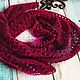 Bacchus 'Raspberry' 100% wool. Scarves. Ulitka-scarf. My Livemaster. Фото №4