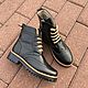 Shoes 'Inspektor long black' black sole beige Welt, Boots, Moscow,  Фото №1
