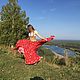 Skirt from staple the Provence (coral red). Skirts. pugovkino delo (Pugovkino-delo). My Livemaster. Фото №6