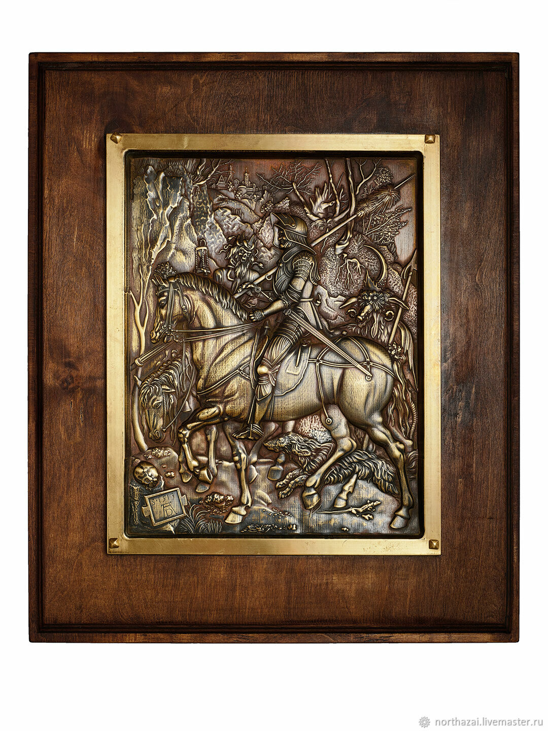 Настенная скульптура - Рыцарь Смерть и Дьявол в интернет-магазине ...