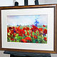watercolor - Poppies. Pictures. Artgrafika. Online shopping on My Livemaster.  Фото №2