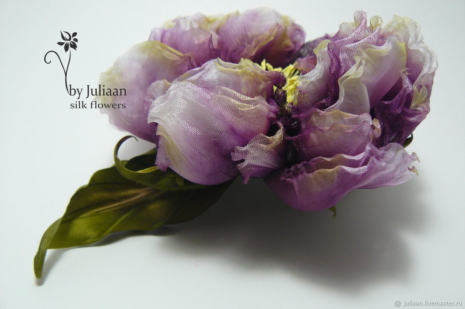 Цветы ручной работы. Цветы из шелка. Роза