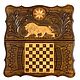 Backgammon carved handmade 'Tsar' Art. .074, Backgammon and checkers, Moscow,  Фото №1