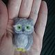 Brooch-pin: OWL. Brooches. shopofartstp. My Livemaster. Фото №4
