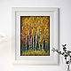The Picture Golden Autumn. Birch pastels, Pictures, St. Petersburg,  Фото №1