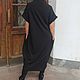 Длинное черное платье с коротким рукавом. Платья. Fresh-fashion. Ярмарка Мастеров.  Фото №6