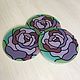 Glass coaster set. Roses, Stand for bottles and glasses, Voronezh,  Фото №1