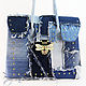 Denim bag Large women's tote bag from Denim jeans fashion, Tote Bag, Taganrog,  Фото №1