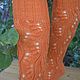 Order Knitted stockings ' Orange'. Handmade stockings. DominikaSamara. Livemaster. . Stockings Фото №3