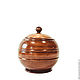 A jug with a lid from natural Siberian Cedar Bowl with lid K35. Jars. ART OF SIBERIA. Online shopping on My Livemaster.  Фото №2