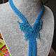 Necklace Tie Blue. Necklace. handmade jewelry. Online shopping on My Livemaster.  Фото №2