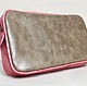 Order Cosmetic bag made of beige and pink PU Leather. Cuteshop. Livemaster. . Beauticians Фото №3