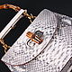 Order Women's bag made of genuine python leather IMP0595Z. CrocShop. Livemaster. . Classic Bag Фото №3