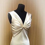 Одежда handmade. Livemaster - original item Evening silk dress 