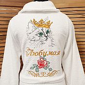 Одежда handmade. Livemaster - original item Dressing gown with personalized embroidery. Handmade.