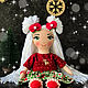 Заказать Новогодняя текстильная кукла "Фея". Кукольный магазин Katrinka_Dolls. Ярмарка Мастеров. . Куклы и пупсы Фото №3