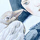 'White Crow' painting (birds, portrait, white). Pictures. Nadezda Perova. My Livemaster. Фото №6
