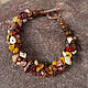 Order ' Autumn kiss ' boho bracelet, Mukai Jasper, copper, wood. Jewelry and accessories by IRIS. Livemaster. . Bead bracelet Фото №3
