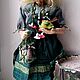 Кикимора и жаба Хивря. Интерьерная кукла. Татьяна  Тепло рук. Ярмарка Мастеров.  Фото №4