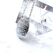 Украшения handmade. Livemaster - original item Silver chain with natural quartz from India. Handmade.