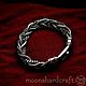 Bracelet men's silver braided chains, Braided bracelet, Alexandrov,  Фото №1