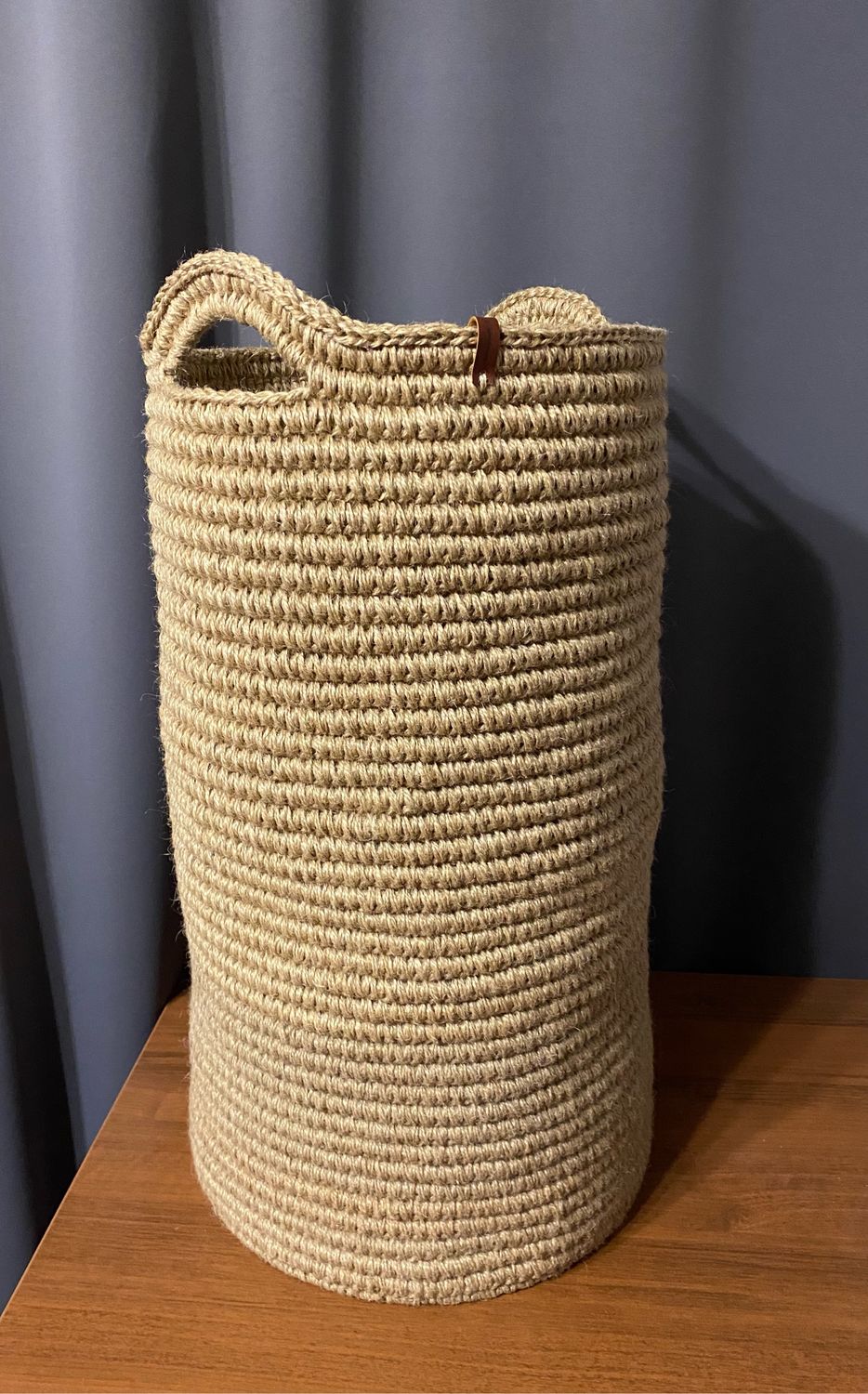 Интерьерная корзина для белья из джута в интернет-магазине на Ярмарке ...