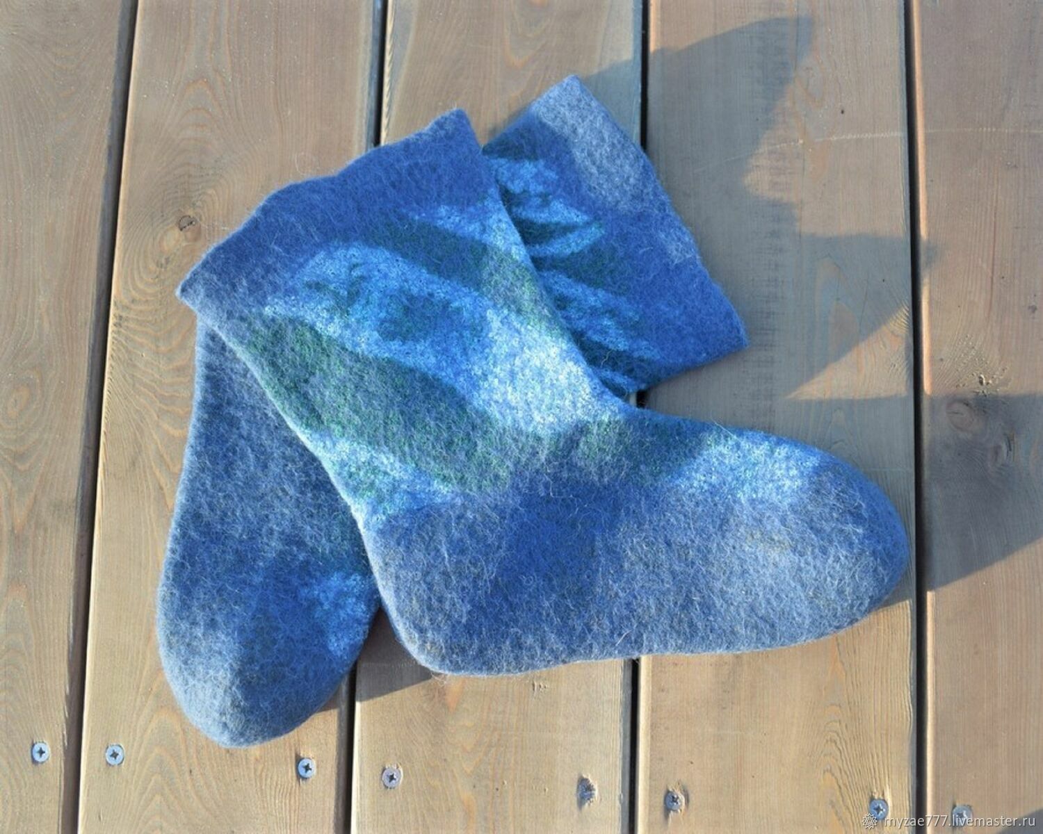 A gift for a summer resident on March 8 Felted Woolen socks for women, Gifts for March 8, Krasnoyarsk,  Фото №1