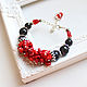 Bracelet Black and red, Bead bracelet, Tyumen,  Фото №1