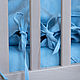 Linen bed linen for a baby cot in blue color. Bedding sets. molinialife. My Livemaster. Фото №4