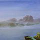"Утренний туман", картина маслом, пейзаж. Картины. Михаил Арт. Ярмарка Мастеров.  Фото №5