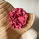 Pin Brooch: Pink coral flower. Decoration on dress. Brooches. magnificent felt (magnificentfelt). My Livemaster. Фото №6