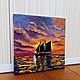 Order Miniature oil painting 'The sun in the sails' 10/10. Anji's favourite pictures (anzhela-a). Livemaster. . Pictures Фото №3