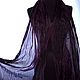 Silk Scarf Burgundy Scarf Stole Pressed Women's Long Demi-season. Scarves. Silk scarves gift for Womans. My Livemaster. Фото №6