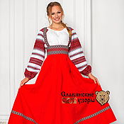 Dress in Russian style 