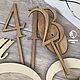Numbers for tables made of wood, Card, Bryansk,  Фото №1
