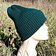 Woolen hat, Merino wool beanie, knitted hat, Caps, Ozersk,  Фото №1